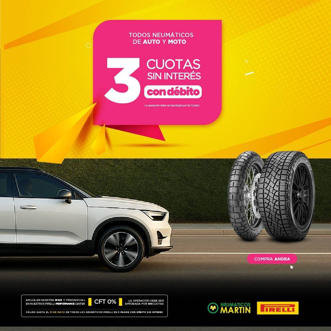 3 cuotas sin interes con tarjeta de débito