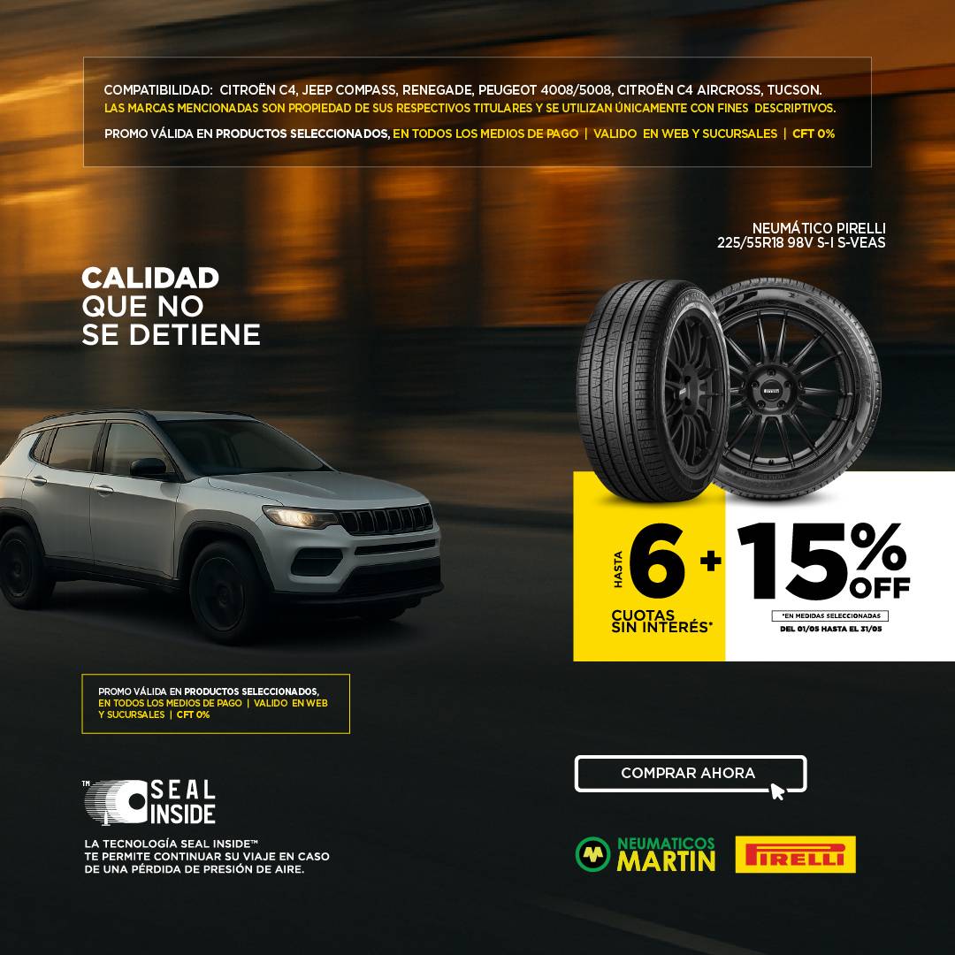 6 Cuotas Sin Interes y 15% OFF - Pirelli 225/55R18 98V Scorpion Verde All Season Seal Inside