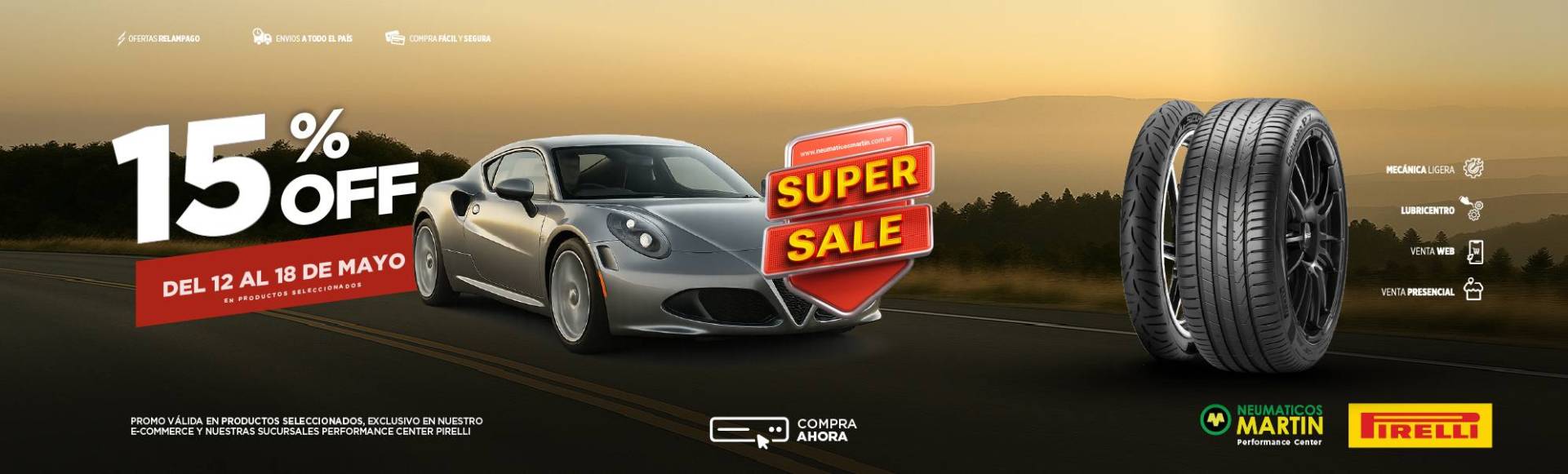 Promo especial 15% OFF