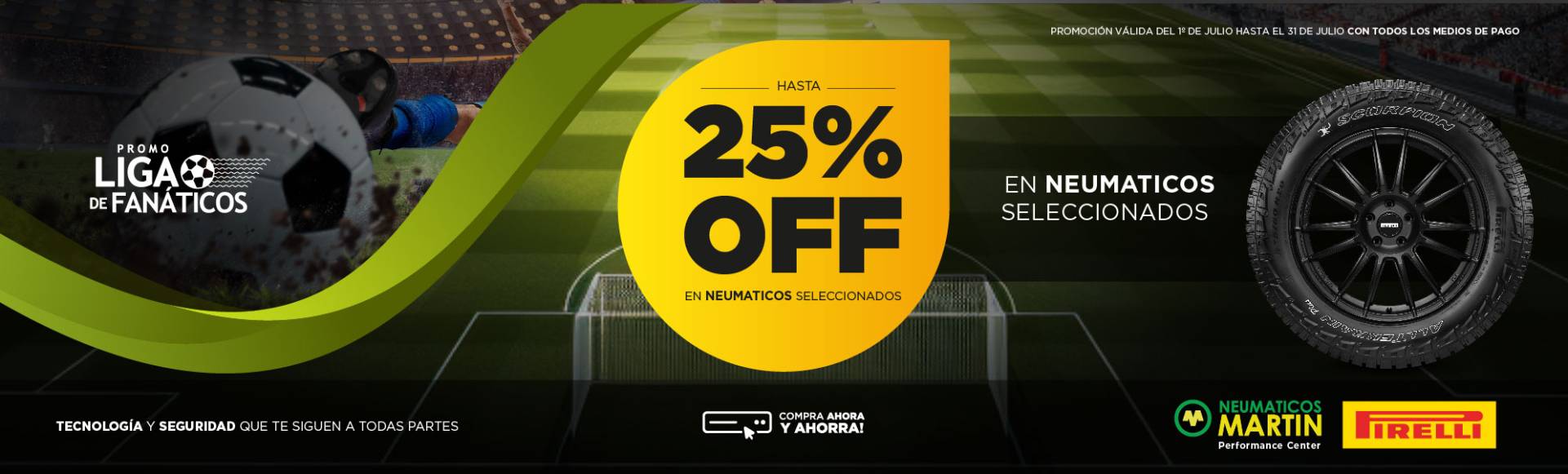 Promo Julio - 25% Descuento